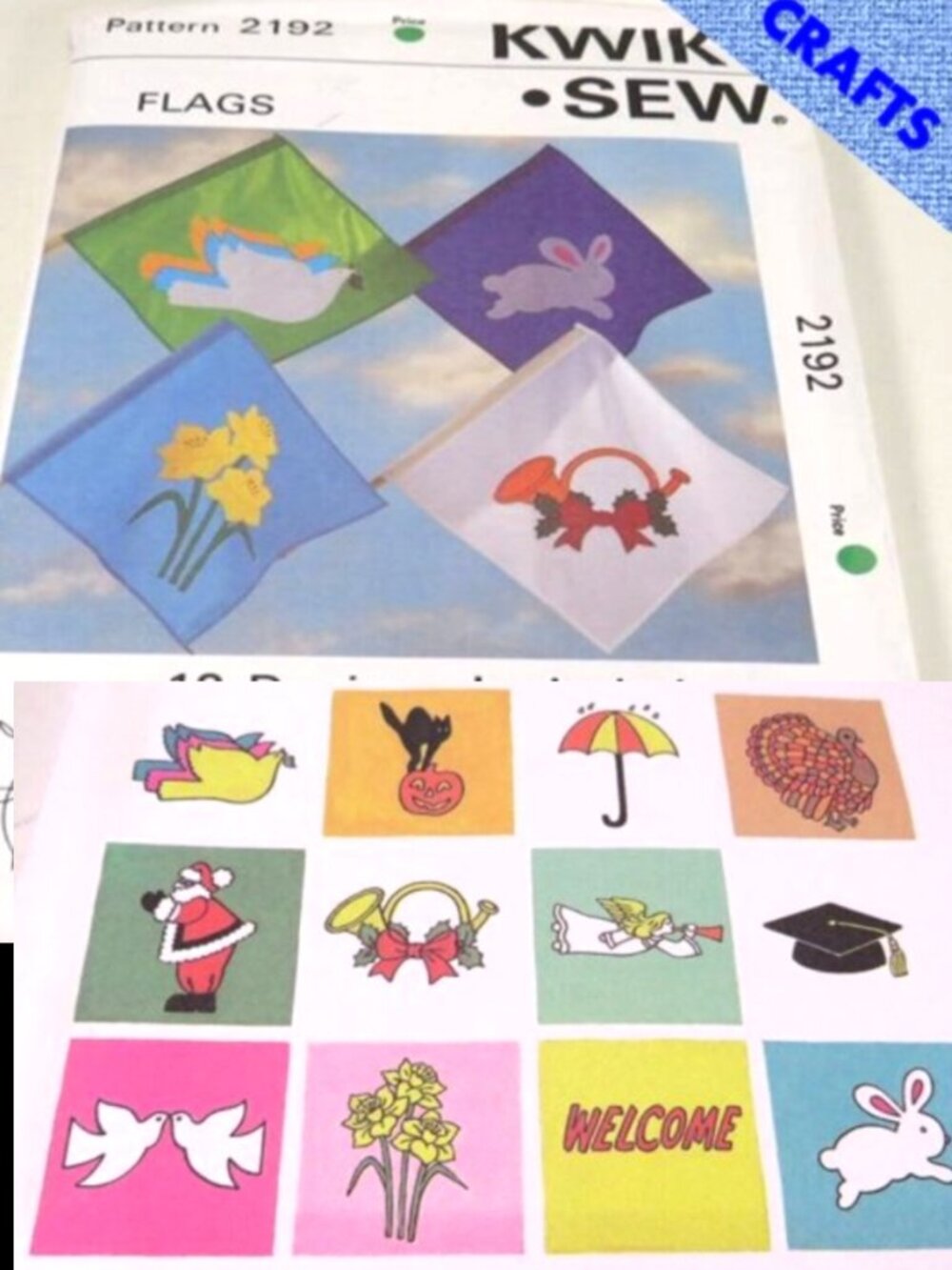 Kwik Sew 2192 Flags Pattern Unopened UNCUT
